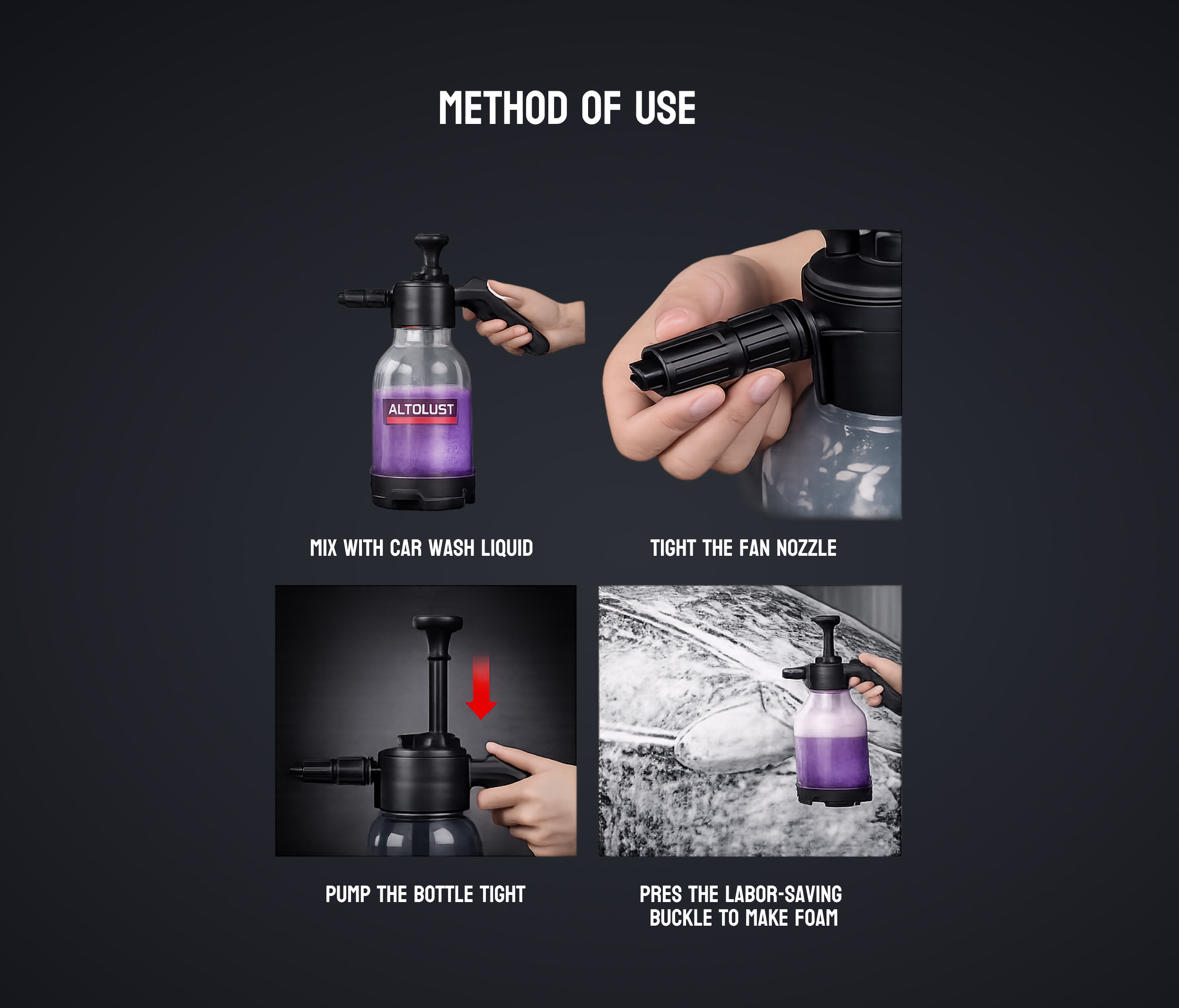 Foam Sprayer – 2L Pressure Pump